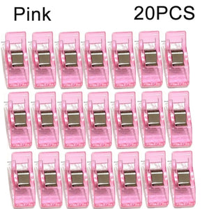 10/50pcs Colorful Sewing Clips Multipurpose Sewing Quilting Clips for Fabric  Crafting Clamps Binding Clips Plastic